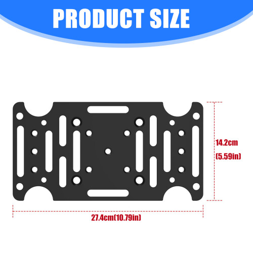 4mm Thick Steel Mailbox Mounting Plate Enhancing Stability 2