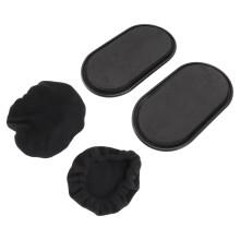 Gleitmuskel-Trainingsmatte für Ganzkörperübungen, ABS, 23,5 x 13,5 cm, Schwarz
