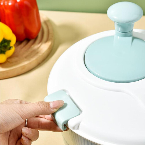 Salad Spinner, 5L Manual Dewatering, Easy Drying Design, Compact for Kitchen, Home 1