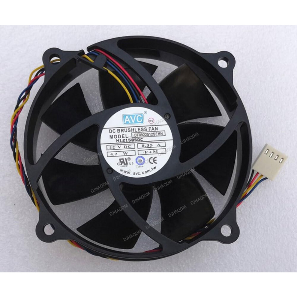 Df0922512sehn 90Mm 12V Computer Case Cooling Fan, 4Wire Performance Low Noise 9189345438301