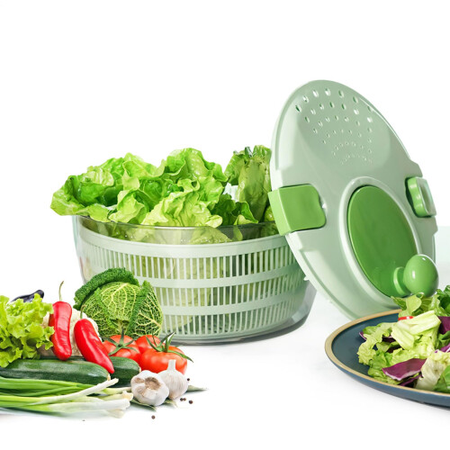 Salad Spinner  Lettuce Spinner, Vegetable Washing Basket, 4L Fruit Drainer Ref: 6059