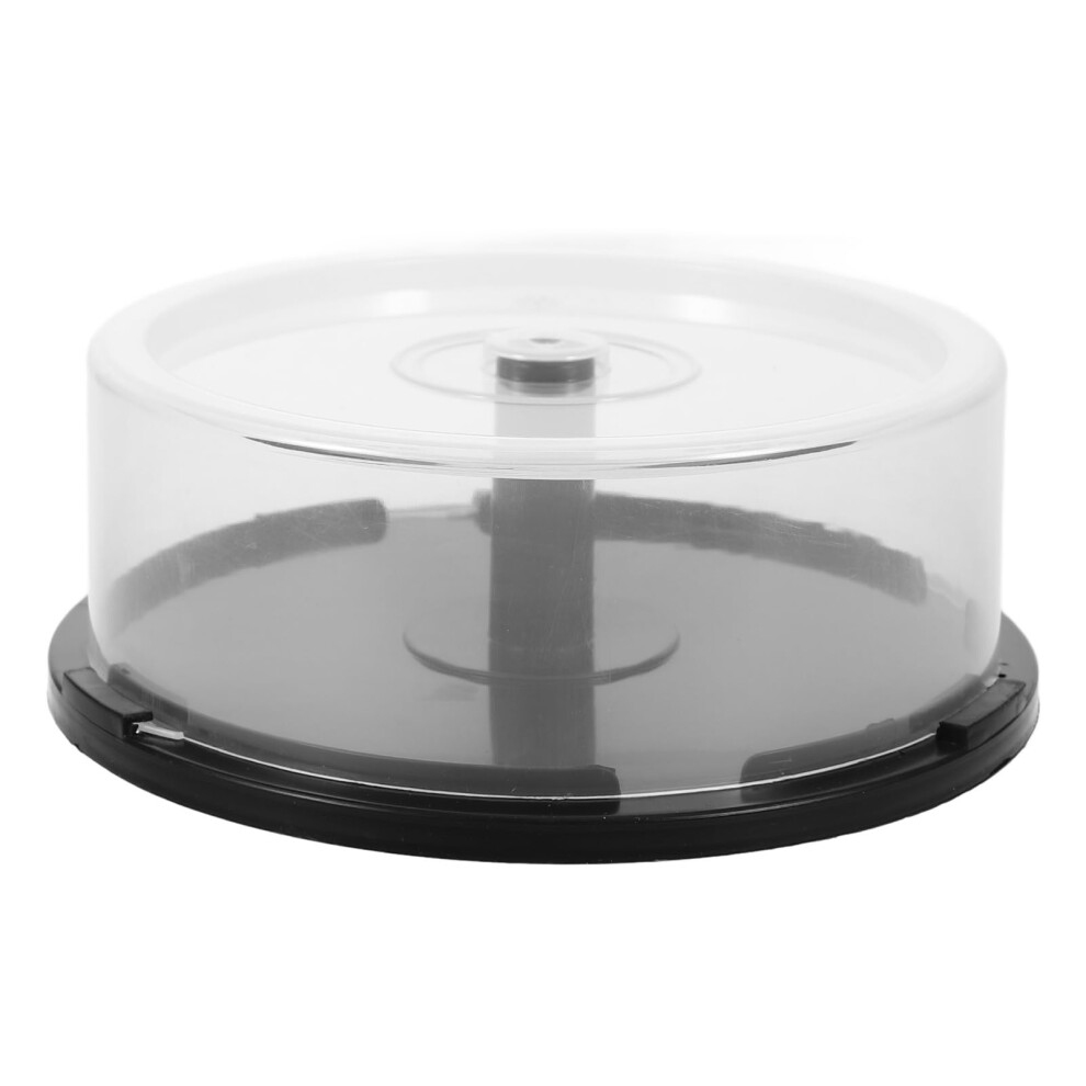 Empty Disc Cd Dvd Storage Bucket Portable Disc Case Organizer Spindle Plastic Home Office Media Storage Black 9189345438318