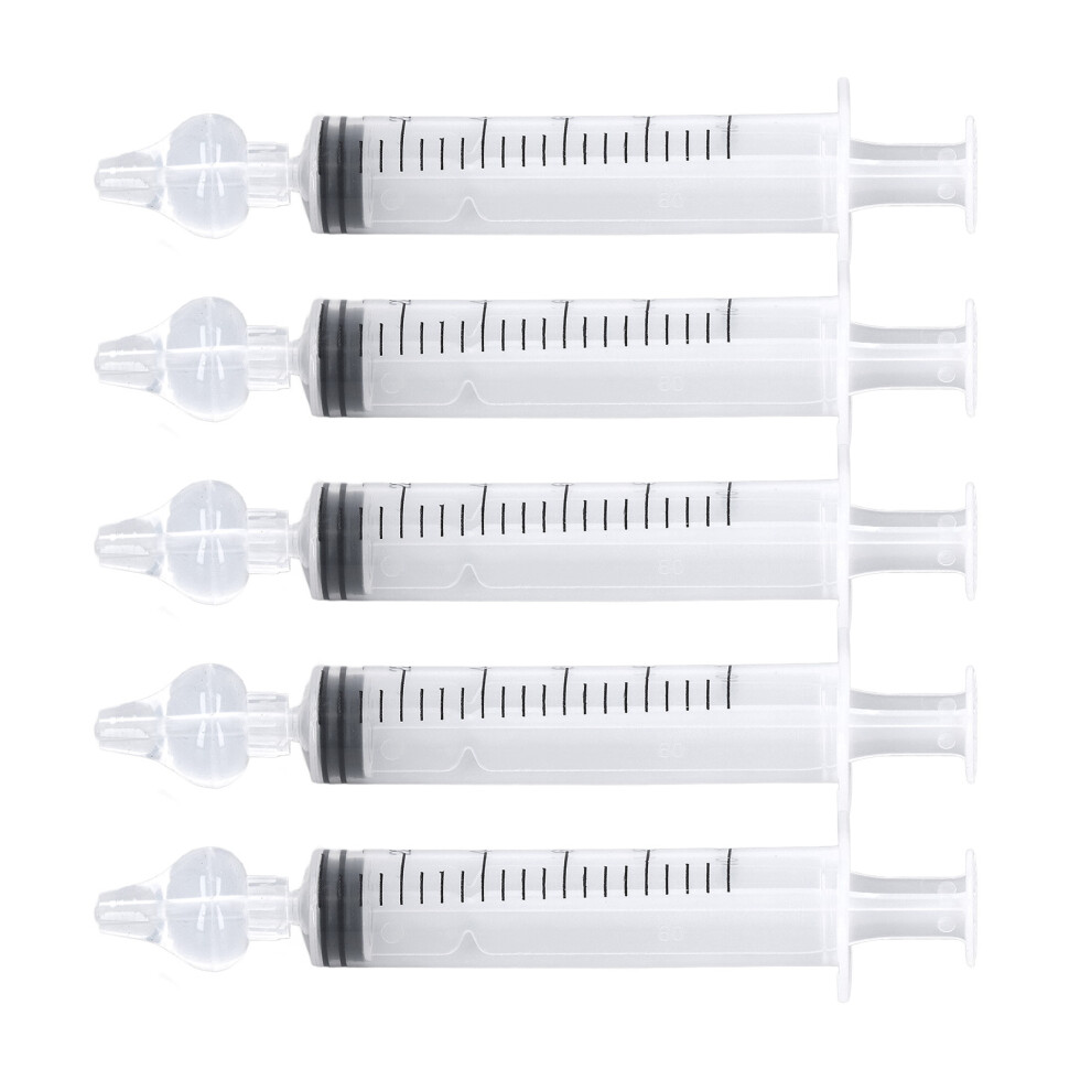 5pcs Kid-Friendly Nasal Irrigator 10ml with Safe Silicone Tips