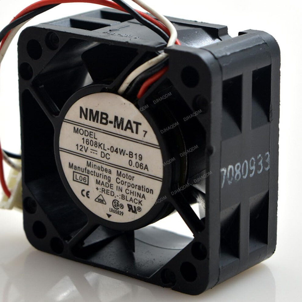 1608Kl04wb19 12V 4Cm 3Wire Computer Cooling Fan Performance Low Noise 9347817353945