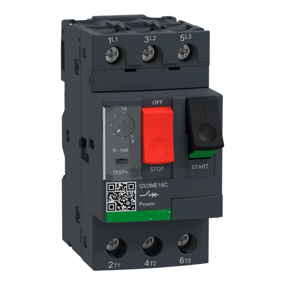 Gv2me16 914A Motor Circuit Breaker 3P Thermal Magnetic Overload Protection 9347817353969