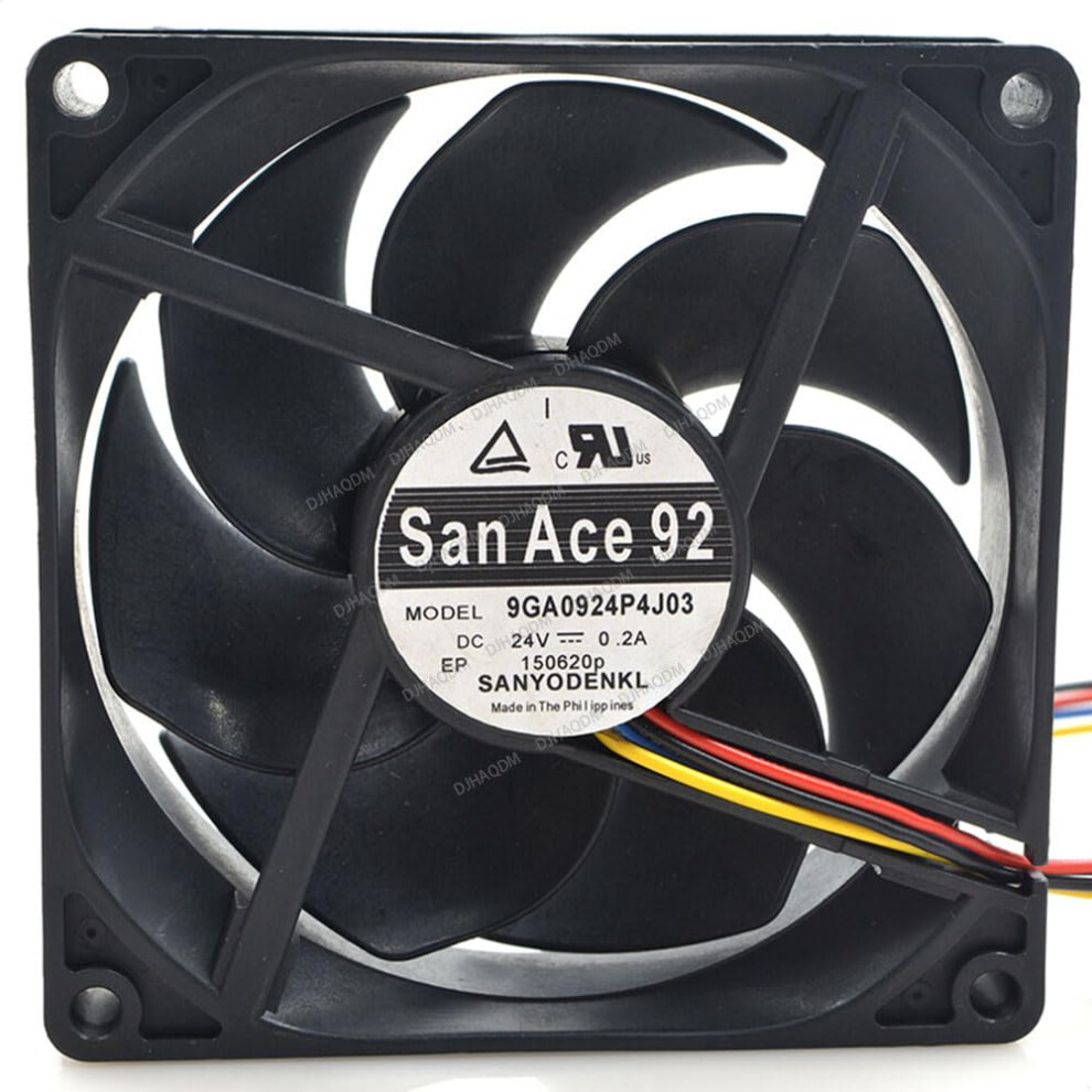 92 24V 9025 9Cm 4Wire Computer Cooling Fan Performance Low Noise 9189345438516