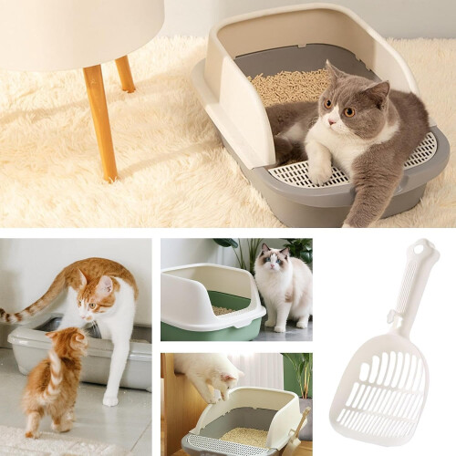 Cat Litter Scoop, Ergonomic Long Handle Shovel for Efficient Cleaning 2