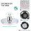 Rainfall Shower Head with 6 Inch Diameter for an Invigorating Shower Experience Ref: 8403 4