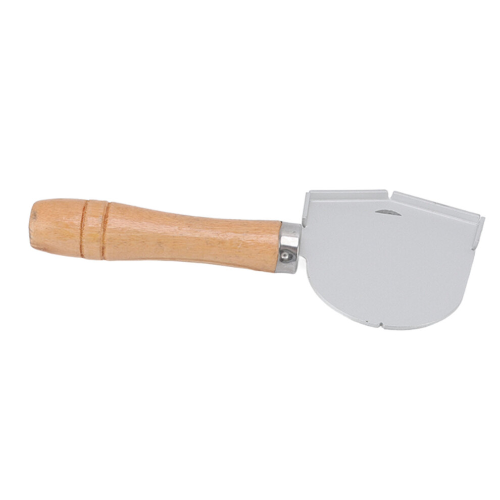 Stainless Steel Denture Wax Spade with Wooden Handle â Semicircular Dental Tool
