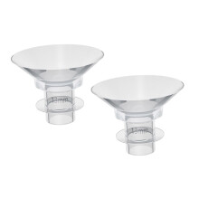 2Pcs Silicone Flange Inserts for Electric Breast Pump Breast Pump Parts Flange Inserts for Wearable Pumps Easy to Clean and Use Ref: 1605
