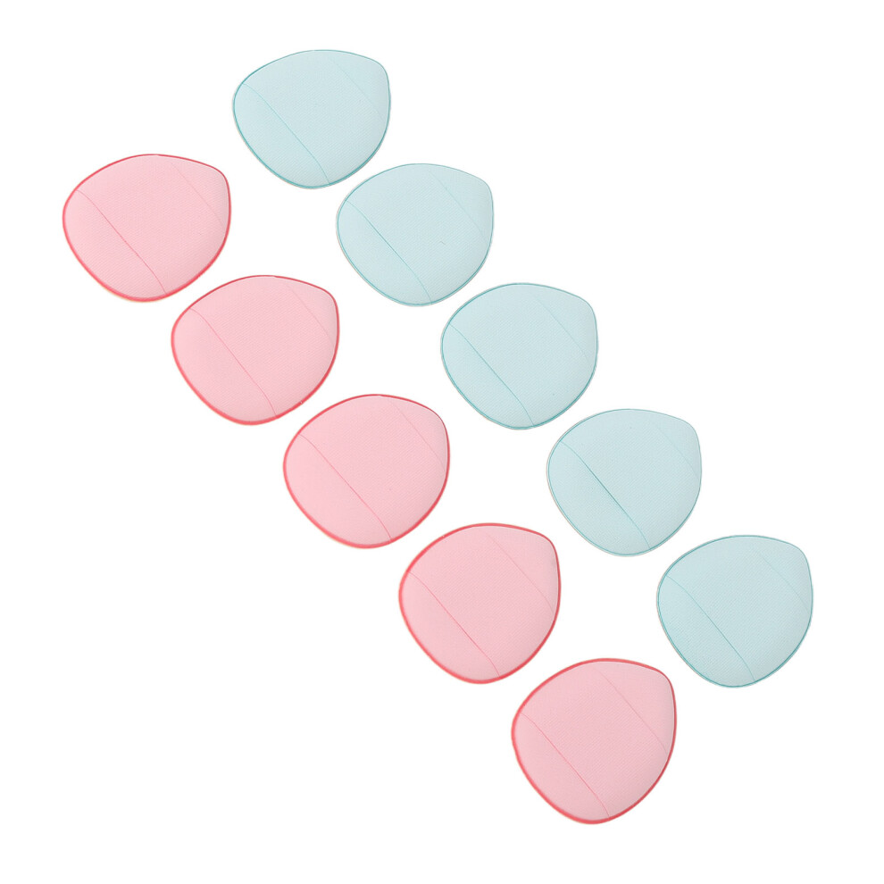 Cream 10Pcs Soft Elastic Finger Makeup Puffs For Foundation, Concealer, Bb