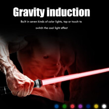 7 Color Changing Light Swords with Sound Expandable 43cm to 166cm 2 Pcs