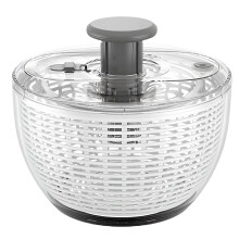 Salad Spinner, 6L Quickly Spins Vegetables, with Comfortable Pusher and Brake Button