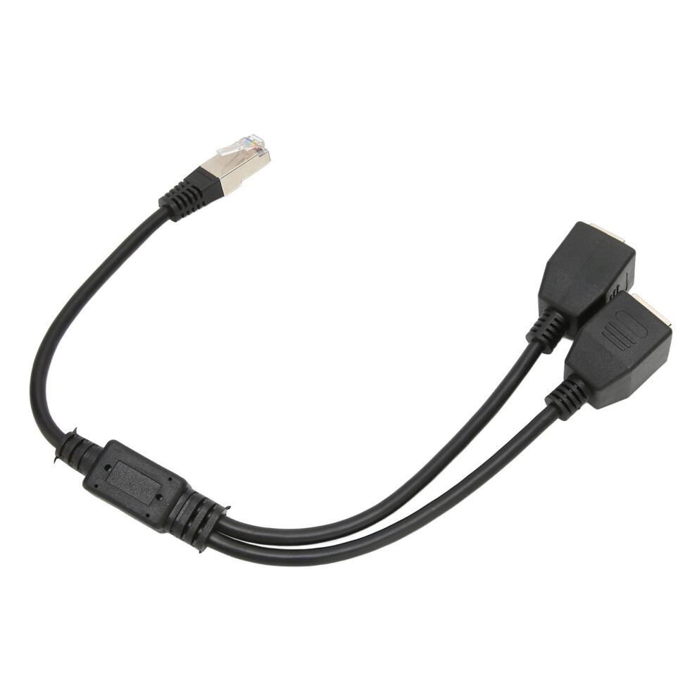 Rj45 Ethernet Splitter Cable 1 Male To 2 Female For Router Modem Use 7631374489059