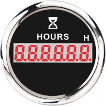 52mm Digital Hour Meter with Red LED Backlight for Car Marine Boat Yacht 099999.9 Hours