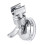 Universal Shower Holder Adjustable Suction Cup No Drill Wall Mounted Silver 1
