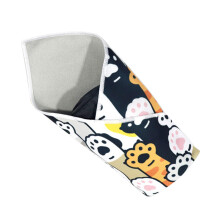 Cat Wrap SelfAdherent Adjustable Fabric Cat Grooming Bag AntiScratch AntiEscape Burrito Wrap Claw Control Mat