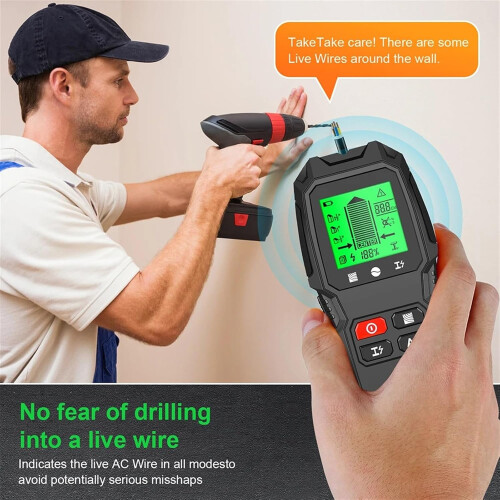 Wall Scanner 7In1 LCD Electronic Detector Metal Detector Wall Stud Finder  Sensitivity Sensor Beaches and Forests 2