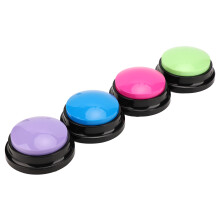 4Pcs Dog Cat Talking Buttons, Multi-Color Voice Recorder for Pets