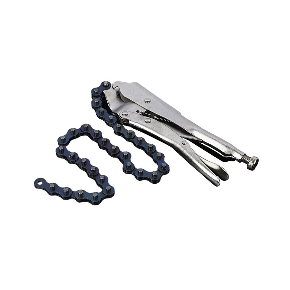 Chain Pliers, Extended Multifunctional Industrial Grade 10-Inch Universal Chain Type Pipe Clamp Wrench 4713056157999