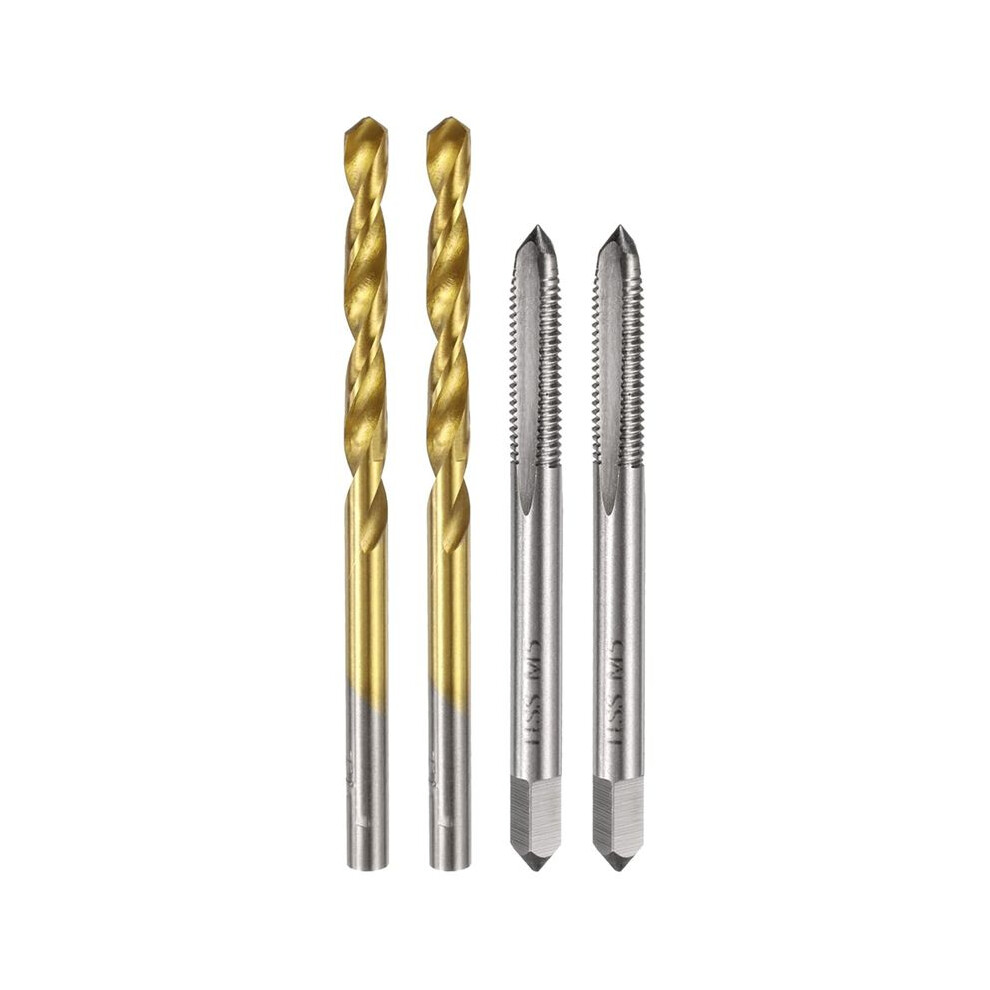 Drill Bit Set,M5 X 0.8 Straight Flute Thread Taps And 4.2Mm Twist Drill Bits Titanium Coated, Hss6542 Threading Tools 4712810529706