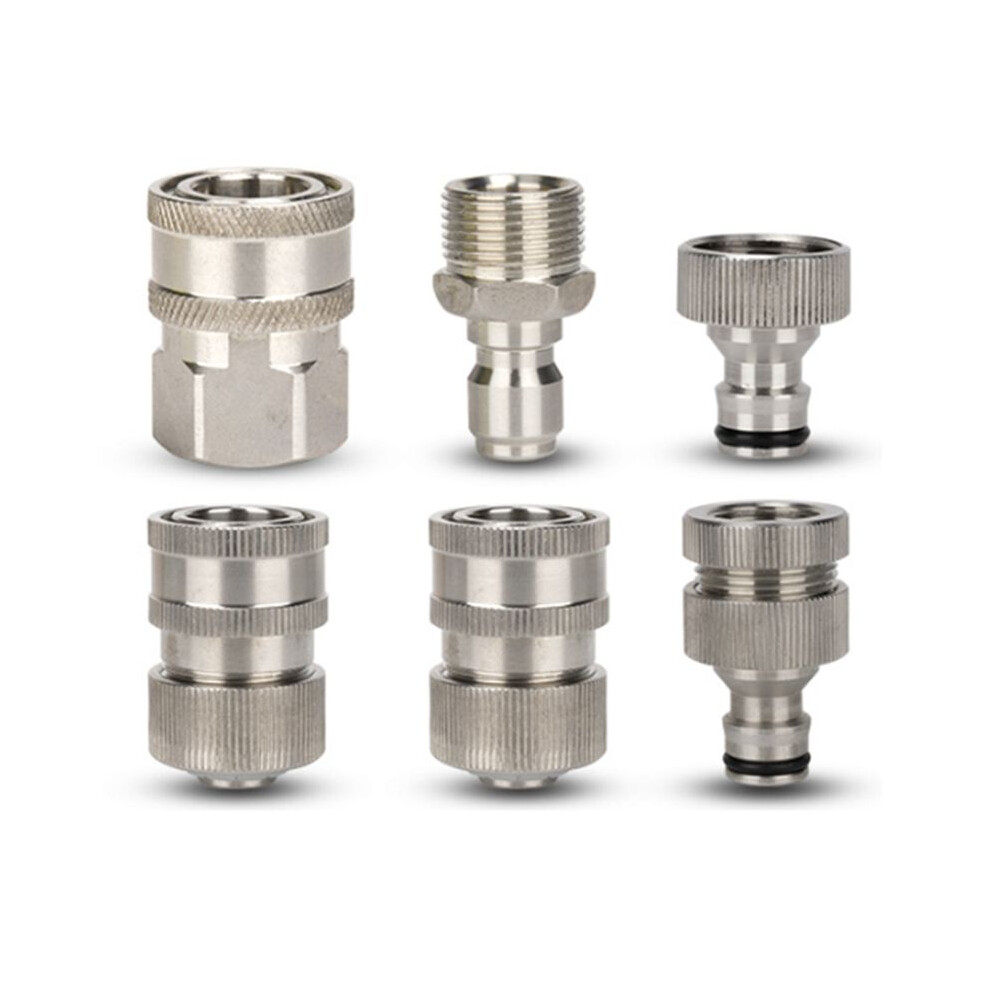 High Pressure Car Washing Machine Stainless Steel Inlet And Outlet Water Quick Connector Car Water Gun Accessories 4712849299946