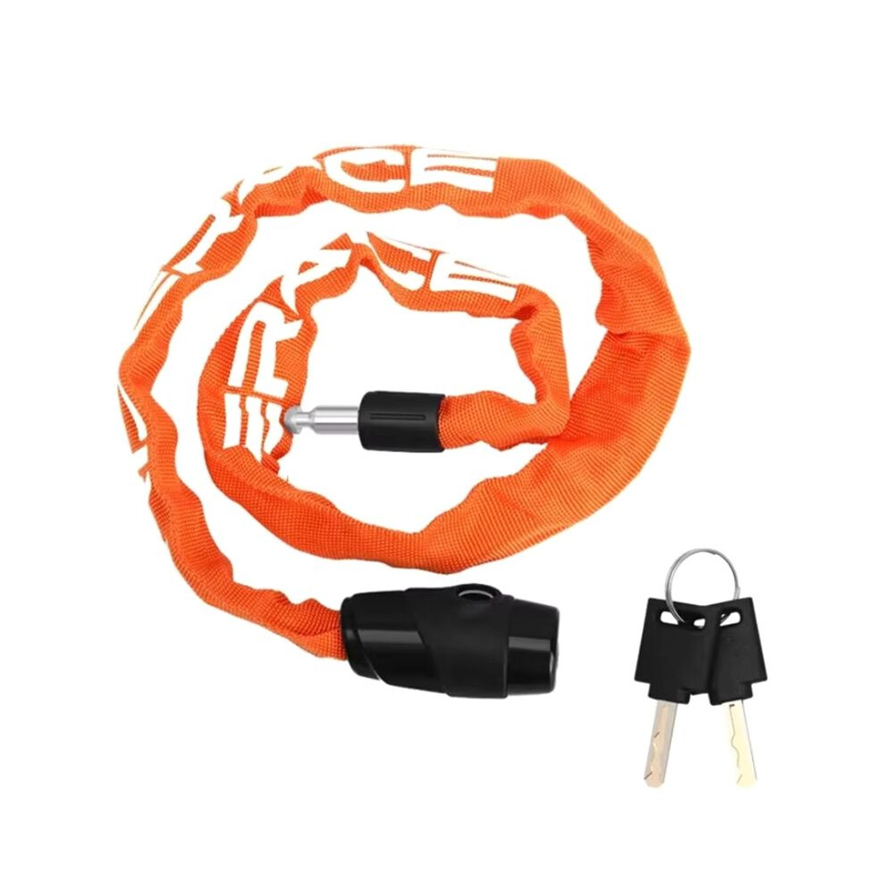 Riderace Bicycle Chain Lock Anti-Theft High Security Mtb Mountain Bike With 2 Keys For Scooter Electric E-Bike Orange 6032447646187