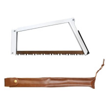 13 Inch Folding Bow Saw Folding Hand Saw,Multifunctional Rectangular Hand Saws for Wood, Bone, Tree Pruning White