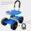 Gardening Seat with Wheels, Adjustable Height, 360 Rotating Stool with Storage for Yard Work 4