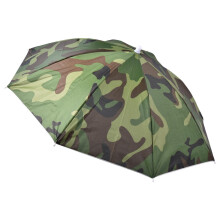 Head Umbrella Fishing Umbrella Cap with Elastic Band, Foldable Umbrella Cap, Adjustable Headgear for Camping, Beach, Outdoor Gardening Camouflage