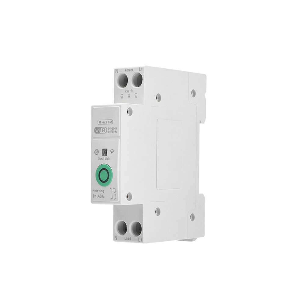 Ac90-300V Wifismart Circuit Breaker Over Current Under Voltage Protection Power Metering Wireless Remotecontrol ,A 4712293712657