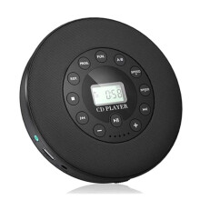 Lettore CD Portatile con Altoparlante, Lettore CD Anti-Salto per Auto, Compatibilità MP3, Supporto per La Registrazione, Microfono Integrato