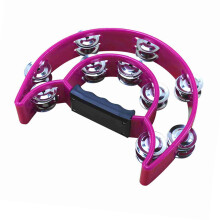 Ergonomic Handle Double Row Hand Tambourine for KTV & Party Events in Australia