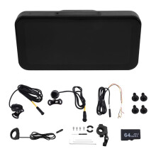 6.25-Inch Motorcycle Navigation Waterproof Display Wireless Carplay Vehicle Display Dual 1080P Recording