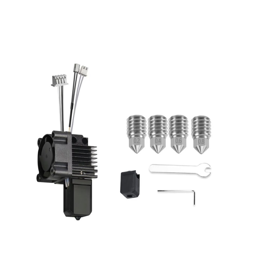 For X1 X1c 3D Printer Hotend Kit With Cooling Fan V2.0 Print With Copper Plated Nozzles 3D Printing Parts 6034197768188