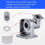 Wall-Mounted Bracket Face Recognition Machines Access Control Multi-Angle Adjustment Universal Aluminum Alloy Base 5