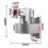 Wall-Mounted Bracket Face Recognition Machines Access Control Multi-Angle Adjustment Universal Aluminum Alloy Base 9