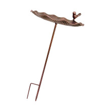 Heavy Duty Metal Bird Bath Water Dish Outdoor Watering Station