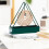 Decorative Iron Triangular Mosquitoes Coil Stand Wall-Green 2