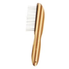 Bamboo Handle Flea Comb For Dogs, Pet Hair Removal And Detangling, Grooming Tool, Knotting And Dead Hair Cleaner