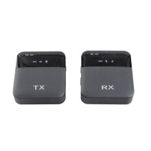 2.4G Wireless Microphone Set, 300mAh, Black, 4.8x4.3x1.2cm