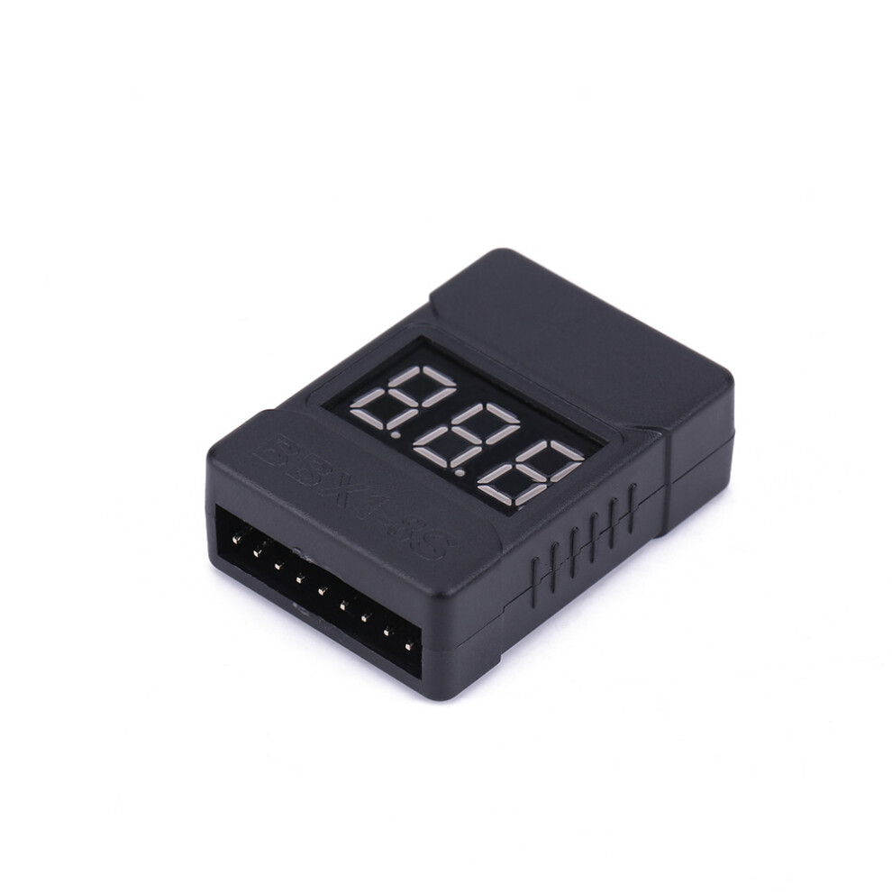 Battery Tester Monitor For 1-8S Lithium Battery, Lipo Battery Voltage Tester With Low Voltage Buzzer Alarm And Led Indicator 2 In 1 Rc Drone Battery 9138057323832