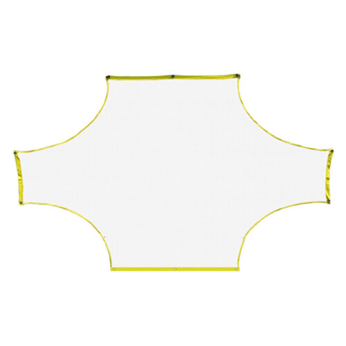 Soccer Goal Target Net 5Target Zone 7ASide Practice Passing Accuracy Fluorescent Frame Not Included