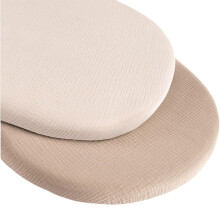 2pcs Soft Cotton Cradles Mattress Sheet Baby Cradles Bed Sheet Fitted Bassinet Covers For Infant Stretchy Baby Pad Sheet Ref: 4351