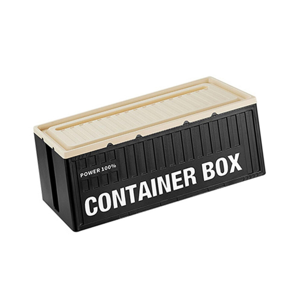 Storage Boxes Cable Organizer Box Desktop Cable Organizer Box Space Saving Neat Cable Management Durable Sturdy Design 9189345440236