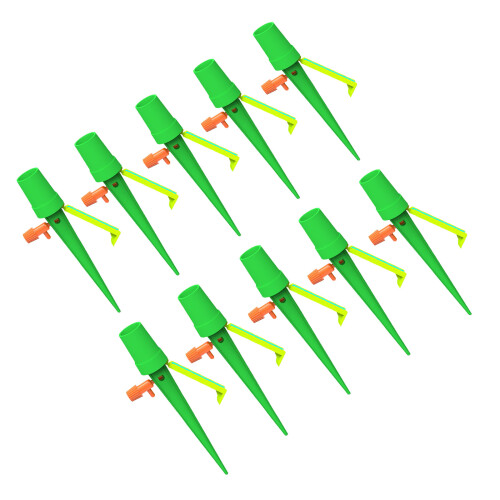 10Pcs LeakProof Plant Irrigation Spikes Automatic-Green