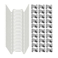 Pack of 100 Stainless Steel Greenhouse Glass Clips for Large
