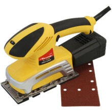 HEAVY DUTY 220W 90X187MM ELECTRIC DETAIL PALM SANDER ORBITAL SHEET CT3997