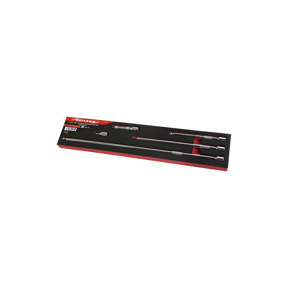 Extension Bar Socket Set 5Pc 3/8" Drive Wobble Extra Long 38-450Mm 1235 5060028092352