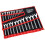 Neilsen 25PC METRIC DROP FORGED COMBINATION SPANNER WRENCH RING OPEN SET IN CASE 0088 3